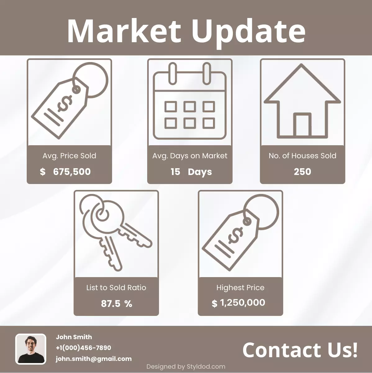 Market Update 10 flyer template