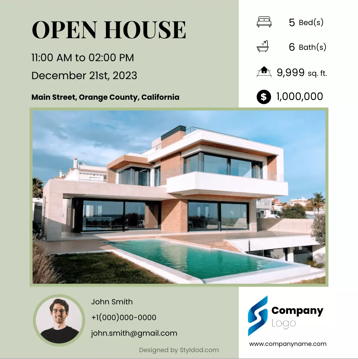 Open House 4 flyer template